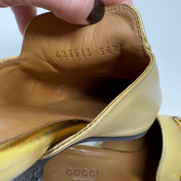 Gucci Princetown Leather Horsebit Mules Loafers 36.5 - Picture 9 of 11